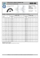 Dimensions and Parameters of Sprockets with Hub and Hardened Teeth for DIN 8187 Roller Chains - Preview