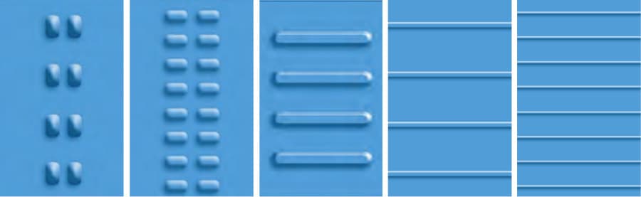 Guide System Variants – from left to right: SOLIFLEX PRO, SOLIFLEX PRO MINI, SOLIFLEX CB, SOLIFLEX FB, and SOLIFLEX FB MINI