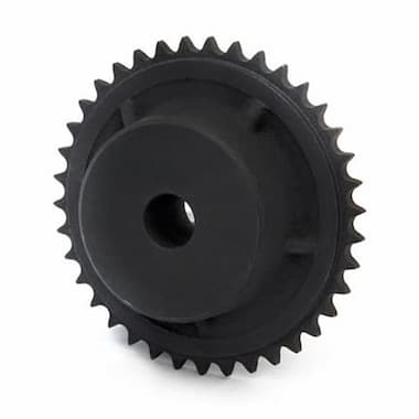 12B-1-76-N-GG (3/4” × 7/16”) - 76 Teeth, with Hub (Cast Iron) – Illustrative Image