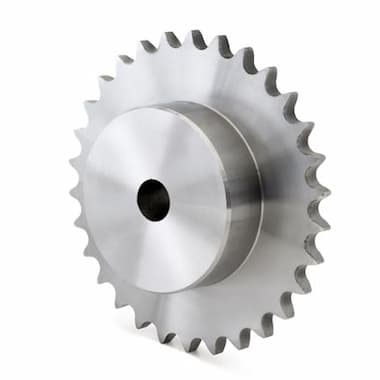 06B-1-27-N (3/8” × 7/32”) - 27 Teeth, with Hub (Steel) – Illustrative Image