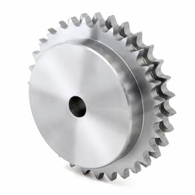06B-2-22-N (3/8” × 7/32”) - 22 Teeth, with Hub (Steel) – Illustrative Image