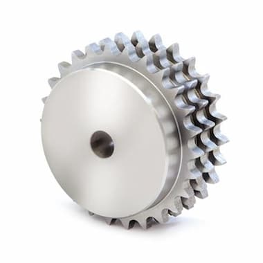 06B-3-26-N (3/8” × 7/32”) - 26 Teeth, with Hub (Steel) – Illustrative Image
