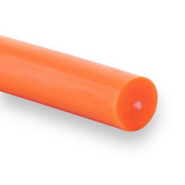 PU80A 6.3 - Smooth Reinforced (84 ShA, Polyester Cord, Orange) - 30m Roll – Illustrative Image