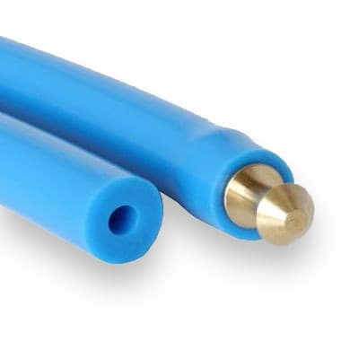 PU85A 15.0 × 5.2 - Hollow Smooth (80 ShA, Blue) - 50m Roll