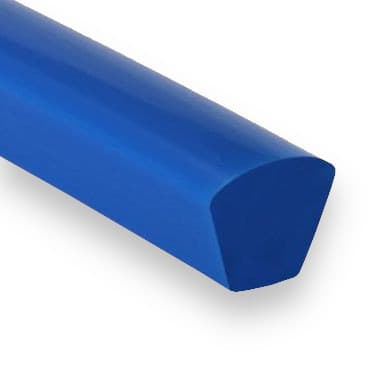 PU80A 8 × 6,5 (8/M) - Smooth Vaulted Top (84 ShA, Ultramarine Blue) - 50m Roll – Illustrative Image