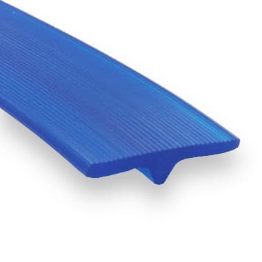PU85A 25 × 5 - Grooved (88 ShA, Sapphire Blue) - 50m Roll – Illustrative Image