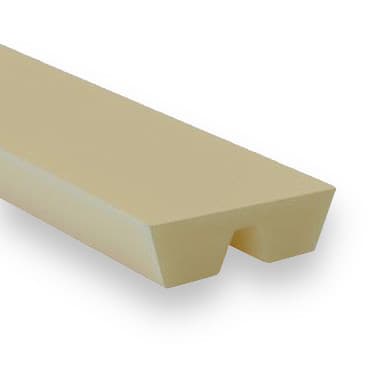 PU95A 24 × 6.8 - Twin Smooth (95 ShA, Profile 3L, Beige) - 30m Roll – Illustrative Image