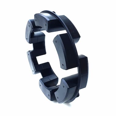 TNM 214 Pb82 - Elastic Ring (82 Shore A, Black, Rubber, Formerly NORMEX) – Illustrative Image
