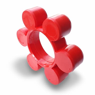 TNS 85 VkR - Elastic Ring (93 Shore A, Red, Polyurethane)